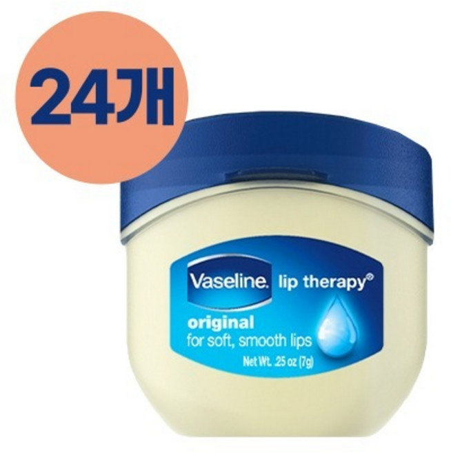 바세린 립 테라피 오리지날 립밤 7g, ORIGINAL LIP, 24개