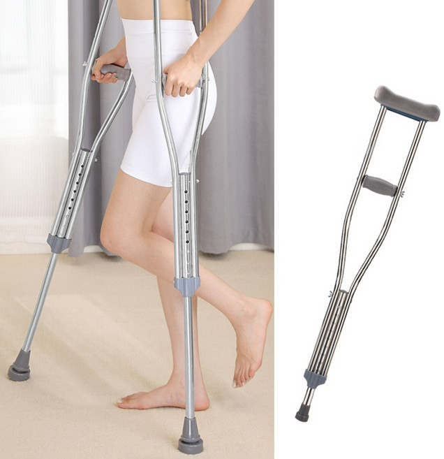 가벼운 알루미늄목발 깁스지팡이 실내지팡이 보행보조기구 소형 130cm, 목발(대형), 목발(대형), 1개