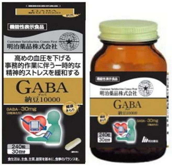 메이지 약품 GABA 낫토10000 함유 240정/30일분, 240정, 1개