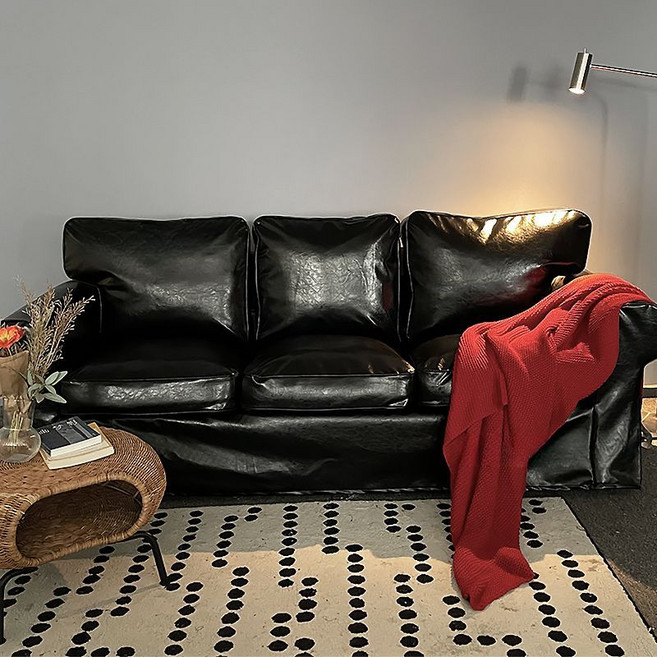 EKTORP 엑토르프 가죽 이케아 소파 커버 리폼 맞춤, 청록색 22, 1개