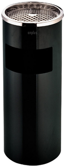 앙플러스 스텐리스 스탠드 재떨이 중형, 1개, 블랙