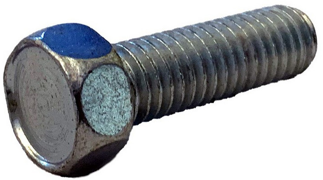 소형 부품 0848MH #8-32 x 3인치 무슬롯 육각 헤드 기계 나사 풀 아연25팩