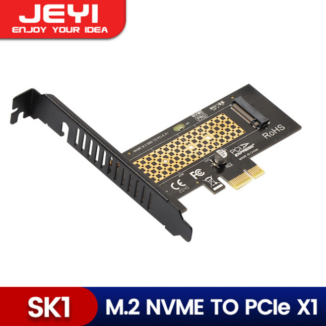 JEYI M.2 NVMe-PCIe 4.0 x16 어댑터 M.2 NVMe SSD-PCI-e 4.0 확장 카드 2280604230 솔리드 스테이트 드라이브, 01 SK1, 1개