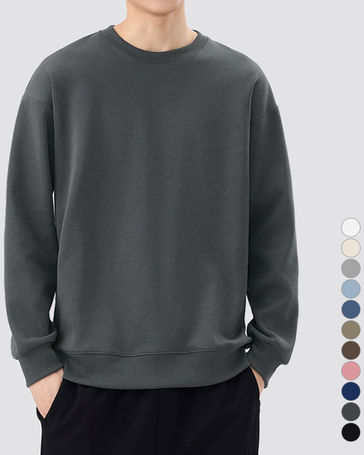 디커스텀 남녀공용 루즈핏 무지 맨투맨 14컬러 빅사이즈