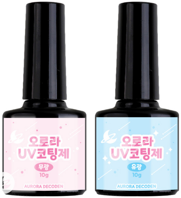 오로라 UV 코팅제 오로라데코덴 레진 아트 공예 재료 R002, 유광10g, 1개