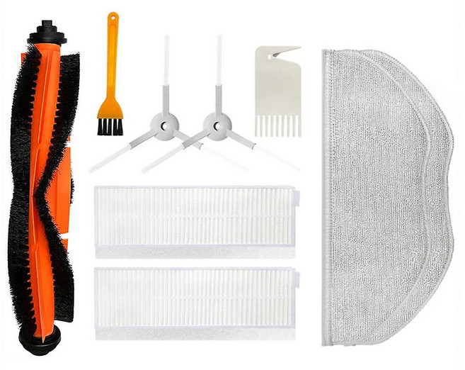 Xiaomi Mijia G1 부품용 메인 사이드 브러시 Hepa 필터 걸레 천, 1개