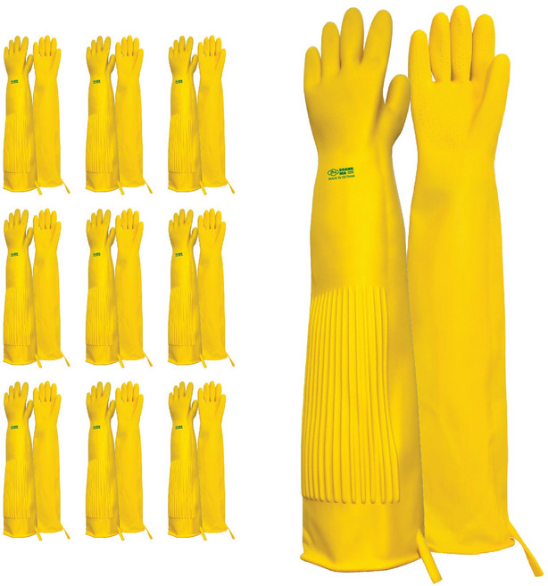 공업용 12호 노란색 1켤레, 노랑, 혼합, 1세트