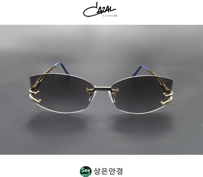 카잘 CAZAL 1239/3 COL 002 골드/그레이 여성 무테 선글라스