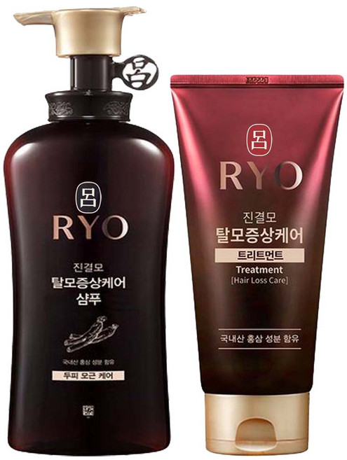 [최신형] 려 진결모 탈모증상케어 샴푸 490ml + 트리트먼트300ml + 마스크 증정 (옵션 택 1), 1개, 790ml