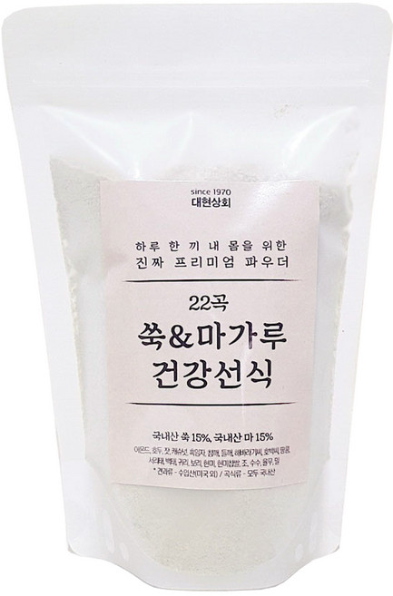 50년전통대현상회 국산 쑥&마가루 건강선식, 500g, 1개