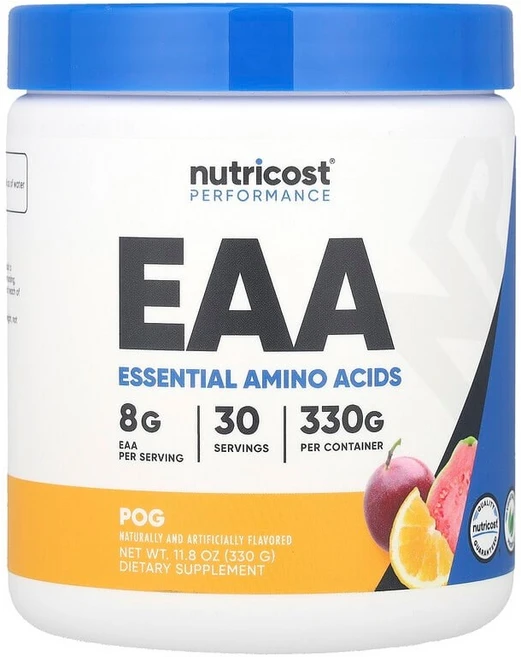 Nutricost 퍼포먼스 EAA 분말 패션프루트 오렌지 및 구아바 330g(11.8oz) NCS-67362, 330g, 1개 - 쿠팡