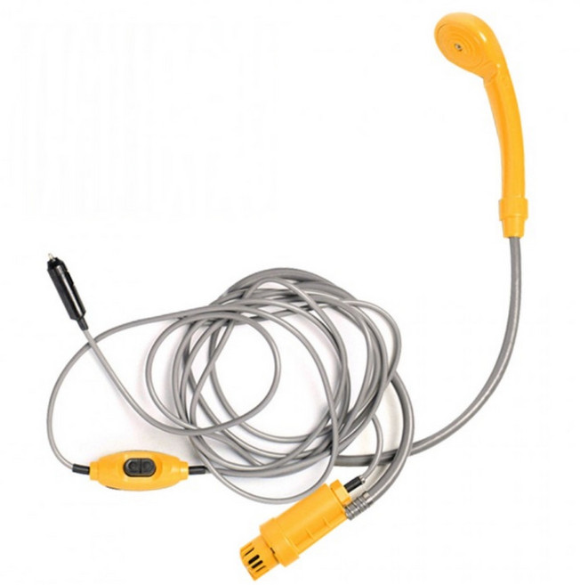 차량용 캠핑 오토 샤워기 자동차 시거잭 전원 간이 수전 야외 노지 차박 파워뱅크, 상세페이지 참조, 1개