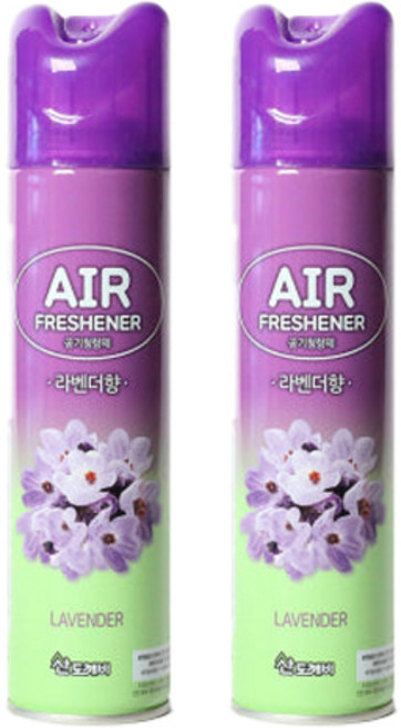 산도깨비 공기탈취제 라벤더향 에어탈취제, 라벤더, 2개, 300ml
