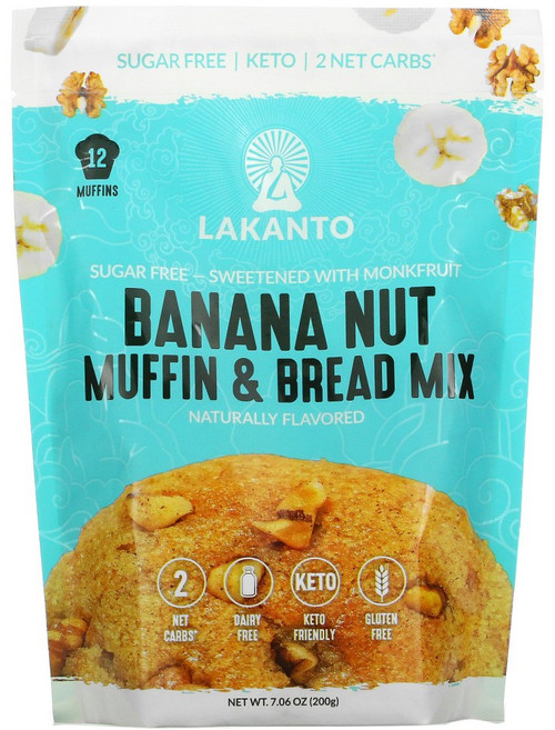 라칸토 무설탕 바나나 넛 머핀 & 브레드 믹스, 1개, 200g