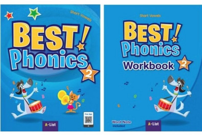 Best Phonics 2 with App 본책+워크북 (전2권), A*List, 초보자