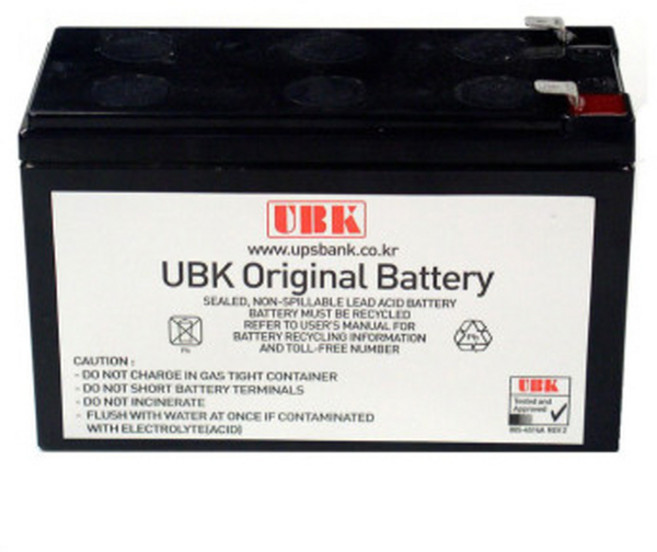 RBC110 교체용 UBK호환배터리 BR550GI배터리 BACK UPS PRO 550 전용, 1개