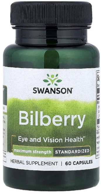 Swanson 빌베리 추출 250mg Bilberry, 60정, 1개 - 쿠팡