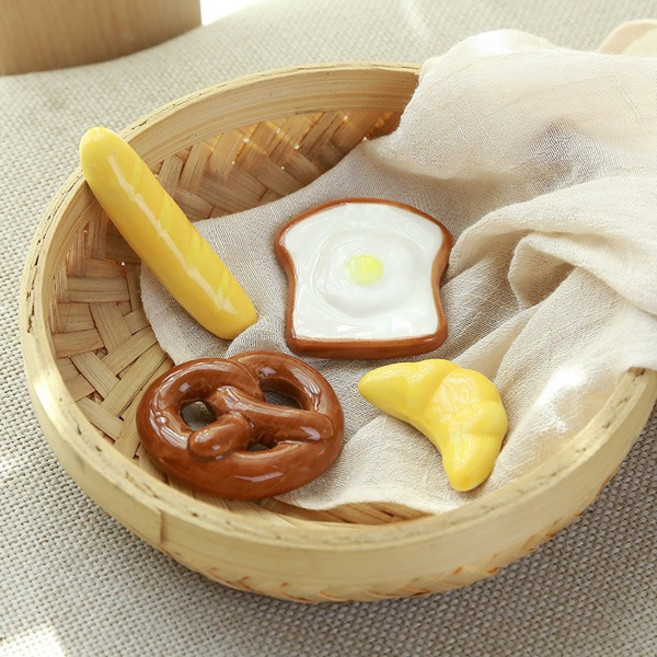 베이커리 빵모양 수저 젓가락 받침대, 바게트, 1개