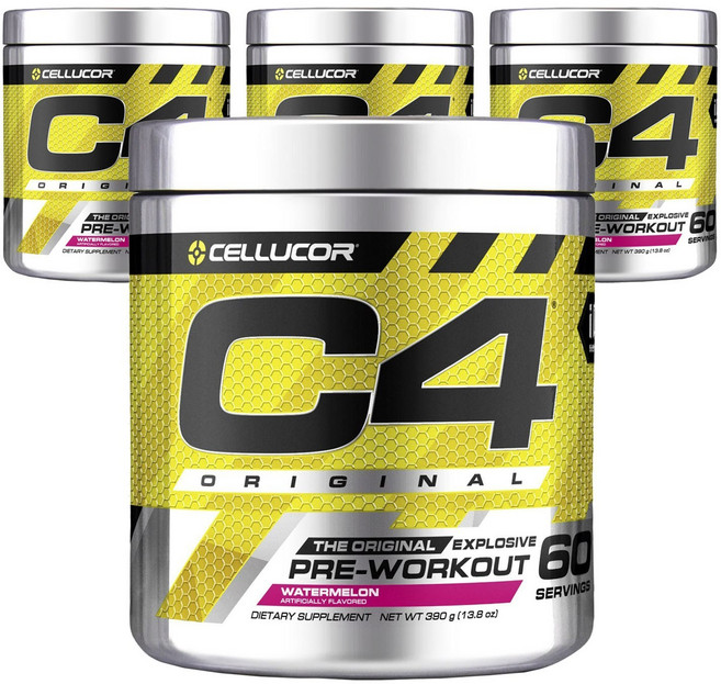 CELLUCOR C4 Original預鍛鍊粉 西瓜風味, 408g, 4罐