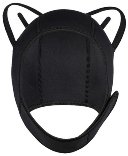 뉴캣츠 프리다이빙 스쿠버 다이빙 후드 스노쿨링 모자, 화이트