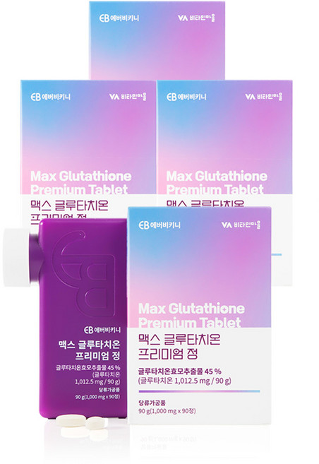 에버비키니 맥스 글루타치온 프리미엄 정, 90정, 4개