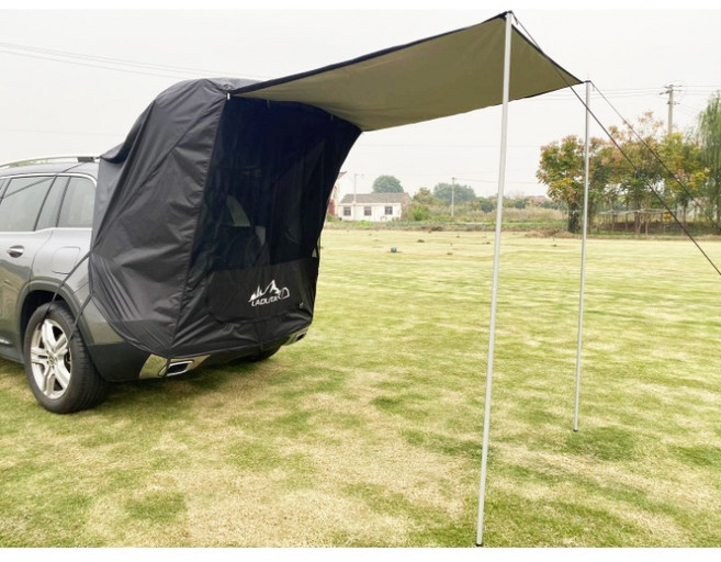 LADUTA 車尾帳 汽車遮陽帳篷, 黑