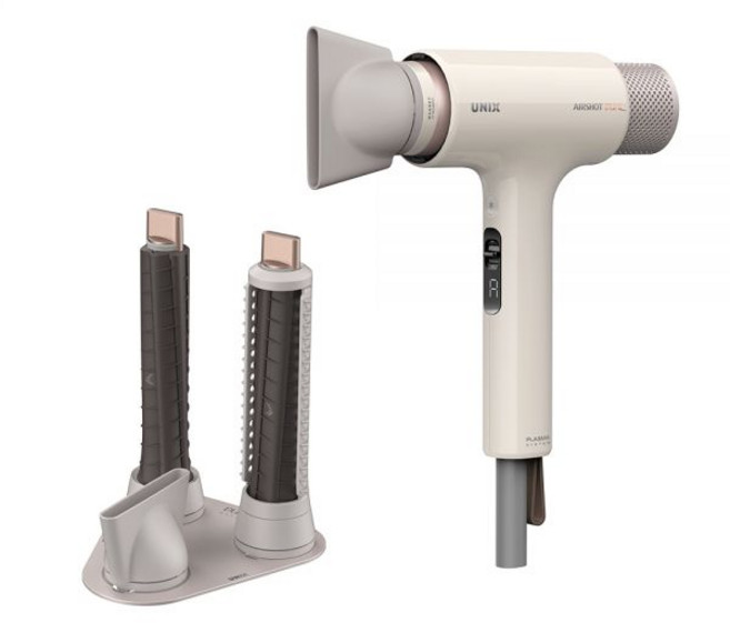 유닉스 에어샷 듀얼모션 플라즈마 드라이기 UN-D1970, UN-D1970(베이지/30mm)