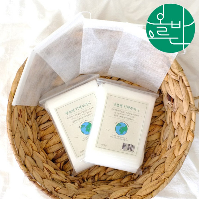 옥수수전분(PLA) 천연 티백 50매 티백주머니 공티백 티백망, 추가) 유기농 로즈마리 100g, 1개