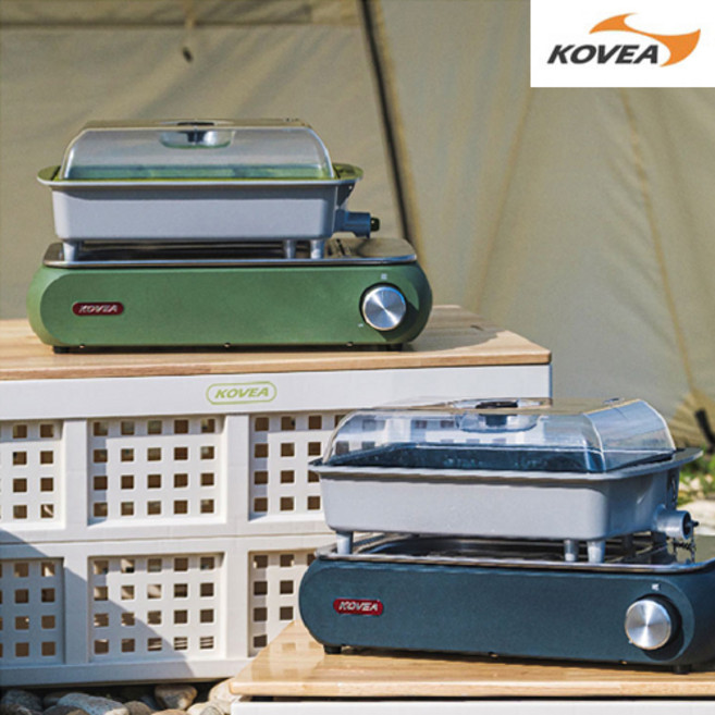 코베아 구이바다 세라믹 휴대용 가스버너, 올리브그린, 1개