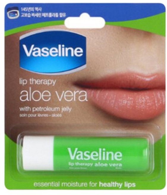 바세린 립테라피 립밤 알로에베라 스틱 4.8g x 3개