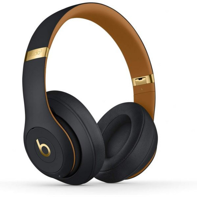 Beats Studio3 무선 노이즈 캔슬링 오버이어 헤드폰 - 애플 W1 칩 클래스 1 블루투스 22시간 청취 시간 내장 마이크 매트 블랙, 미드나잇 블랙, 미드나잇 블랙_Studio3