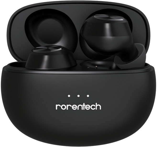 로랜텍 커널형 버즈 무선 블루투스이어폰, RSM-R510, 블랙
