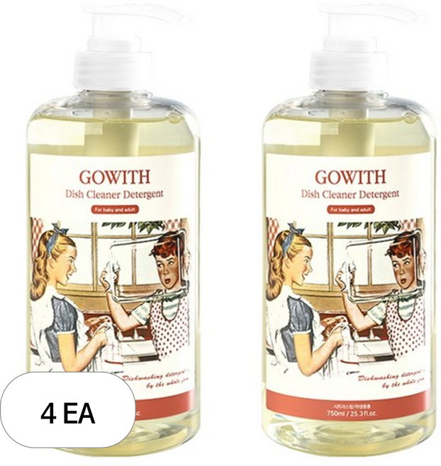 고위드 올인원 주방세제, 1L, 4개