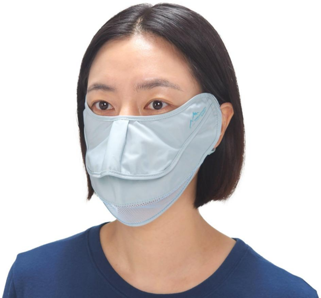 국내생산 자외선차단 마스크 백두대간 안면보호대, 1개, 민트블루