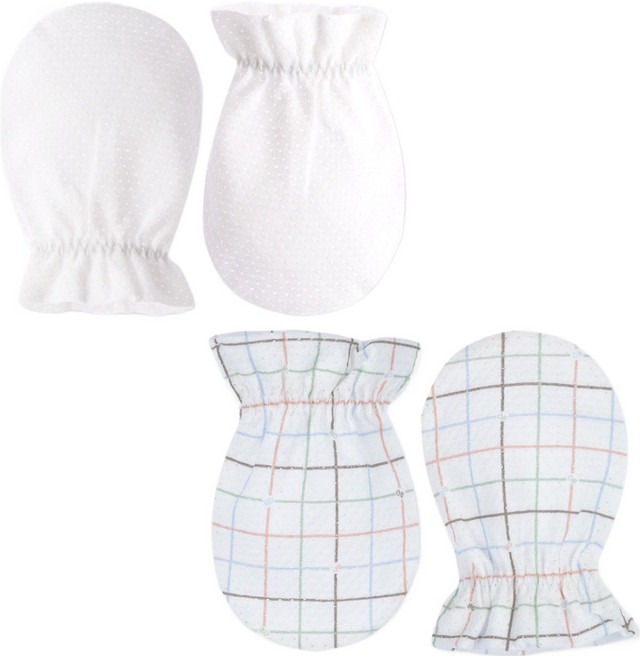 오가닉붐 여름용 공룡체크 메쉬 손싸개 2종 세트