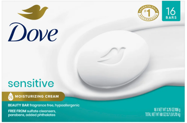 도브 뷰티 바 센서티브, 106g, 16개입