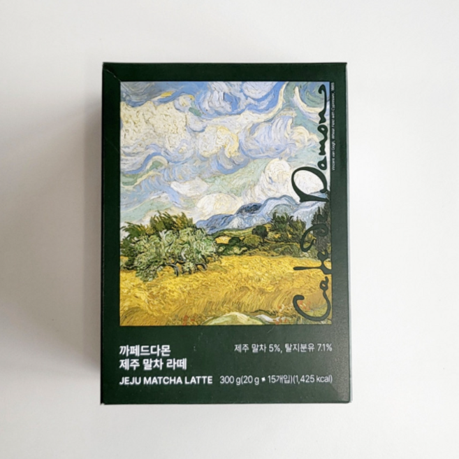 까페드다몬 제주 말차 라떼, 1개, 20g, 15개입