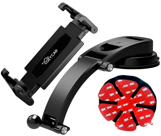 마이코지카 차량용 대시보드 태블릿거치대, 블랙, 1개