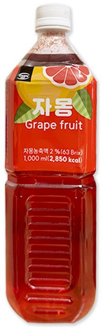 대호 까르페 자몽 음료베이스 1L 1BOX (12개입), 1ml, 12개