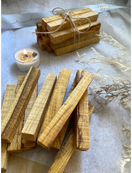 聖木條 秘魯聖木 高油 未抽油 淨化磁場 淨化空間 水晶消磁, 3支裝, 3支裝