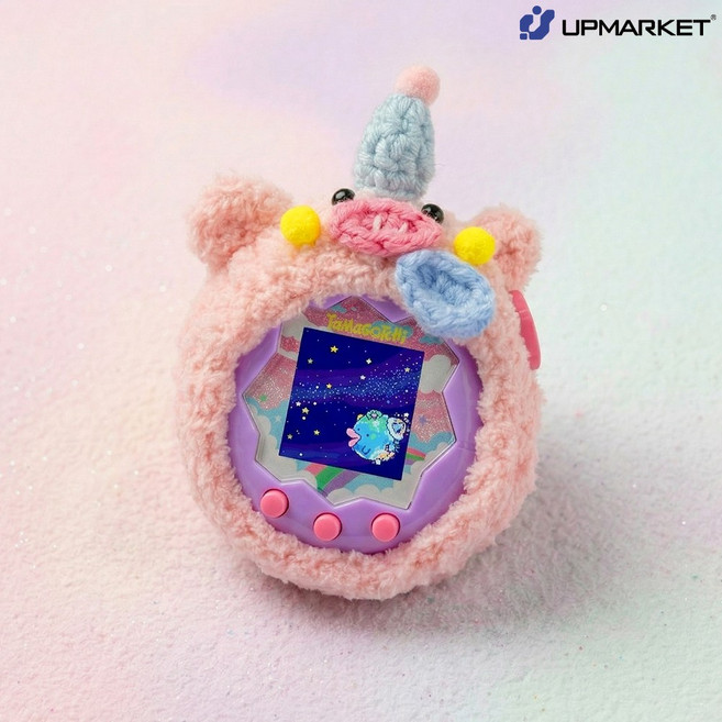 다마고치 파라다이스 케이스 폼폼 뜨개케이스, 핑크