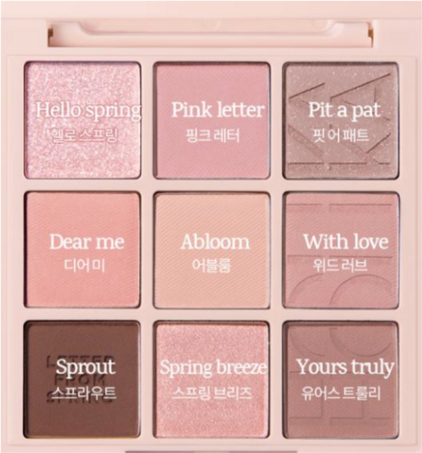 홀리카홀리카 마이페이브 무드 아이 팔레트 7.9g (11 레터프롬스프링), 레터프롬스프링, 1개