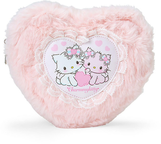 산리오(SANRIO) 파우치(헤이세이 우레나 캐릭터 푹신푹신 하트) 챠미 키티