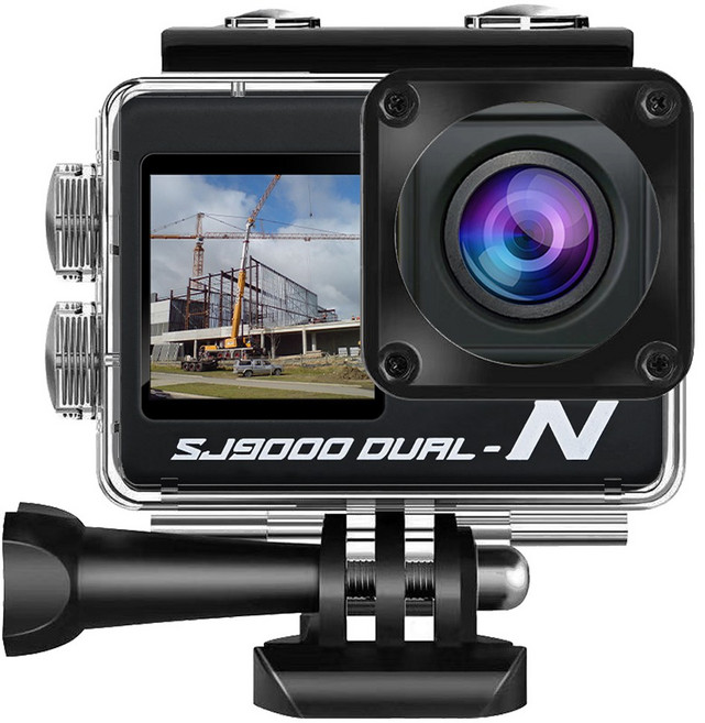 에이스원 SJ9000 DUAL-N 액션캠 현장 업무 CCTV 보안 카메라 C타입 웹캠 방수, 블랙