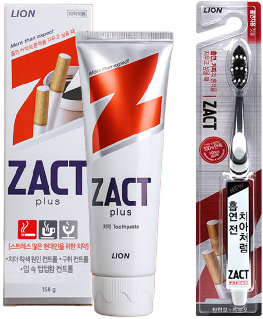 라이온 작트 치약 1개 +작트 칫솔 1개+마술패치2매