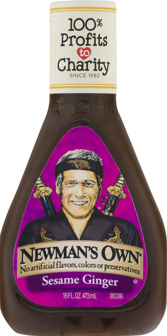 뉴먼스 오운 드레싱 자연 저지방 참깨 생강 16온스 (3개 팩) 뉴먼스 오운 드레싱 자연 저지방 참깨 생강 16온스 (3개 팩), 473ml, 1개