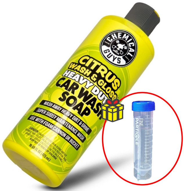 케미컬가이 카샴푸 CWG 시트러스 워시 앤 글로스 고농축 세차샴푸 스노우폼 473ml+소분용기, 1개, 473ml