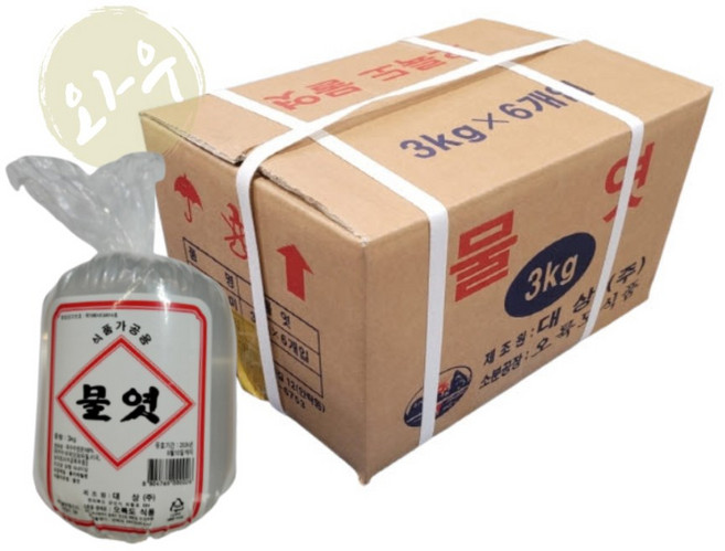 대상 오륙도 물엿 3kg(봉지) 6개, 3kg