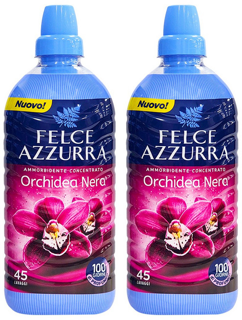 펠체아주라 이탈리아 150년 향좋은 초고농축 섬유유연제 블랙오키드, 900ml, 2개