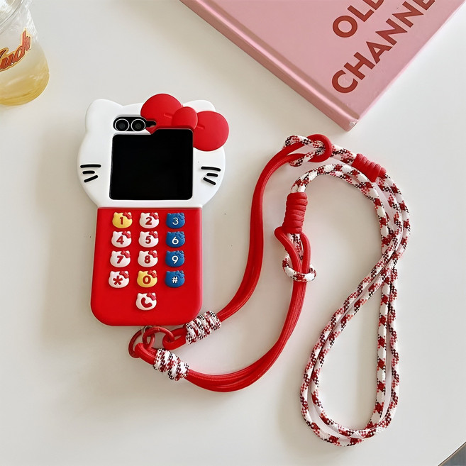 갤럭시z플립5 z플립6 z플립7 힌지보호 귀여워요kt 핸드폰케이스